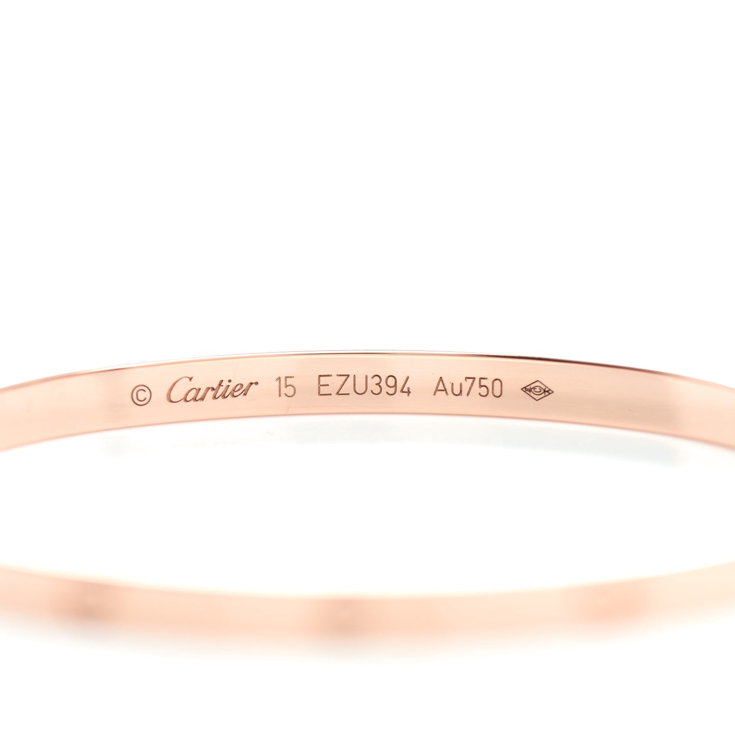 18K Pink Gold Small LOVE Bracelet 15