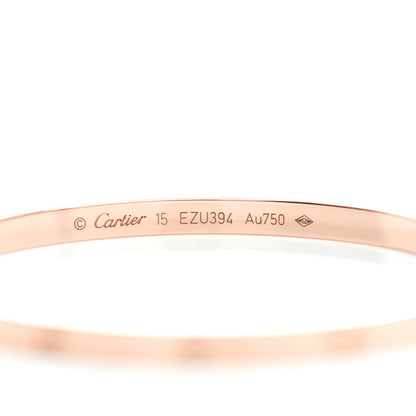 Cartier 18K Pink Gold Small LOVE Bracelet 15 4 of 5