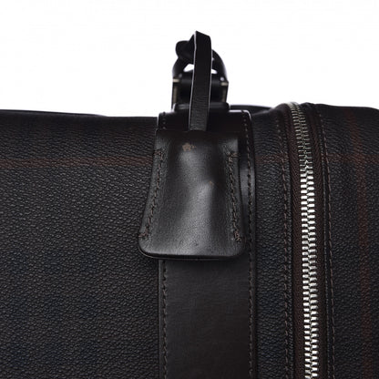 Burberry Smoked Haymarket Check Carry-On Suitcase Chocolate 13 of 13