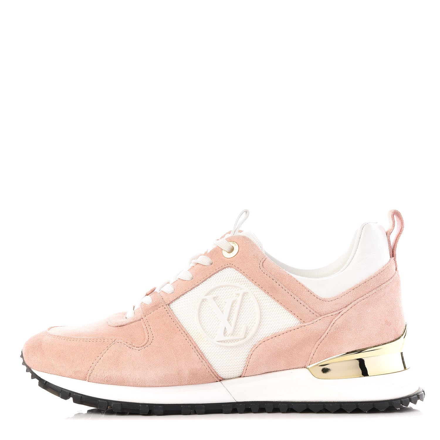 Louis Vuitton Suede Calfskin Run Away Sneakers 38 Pink 1 of 8