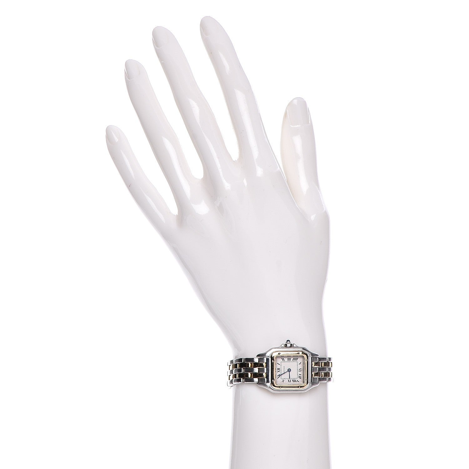 Cartier Stainless Steel 18K Yellow Gold 22mm Panthere Quartz Watch 2 of 7