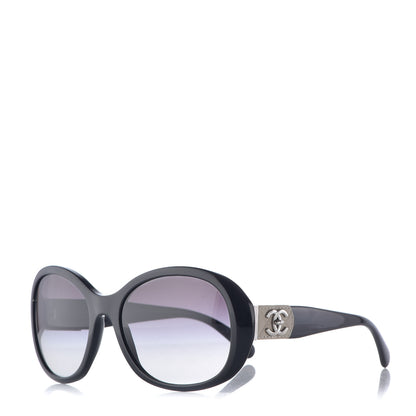 Chanel Acetate CC Turnlock Sunglasses 5235-Q Black Beige 1 of 7