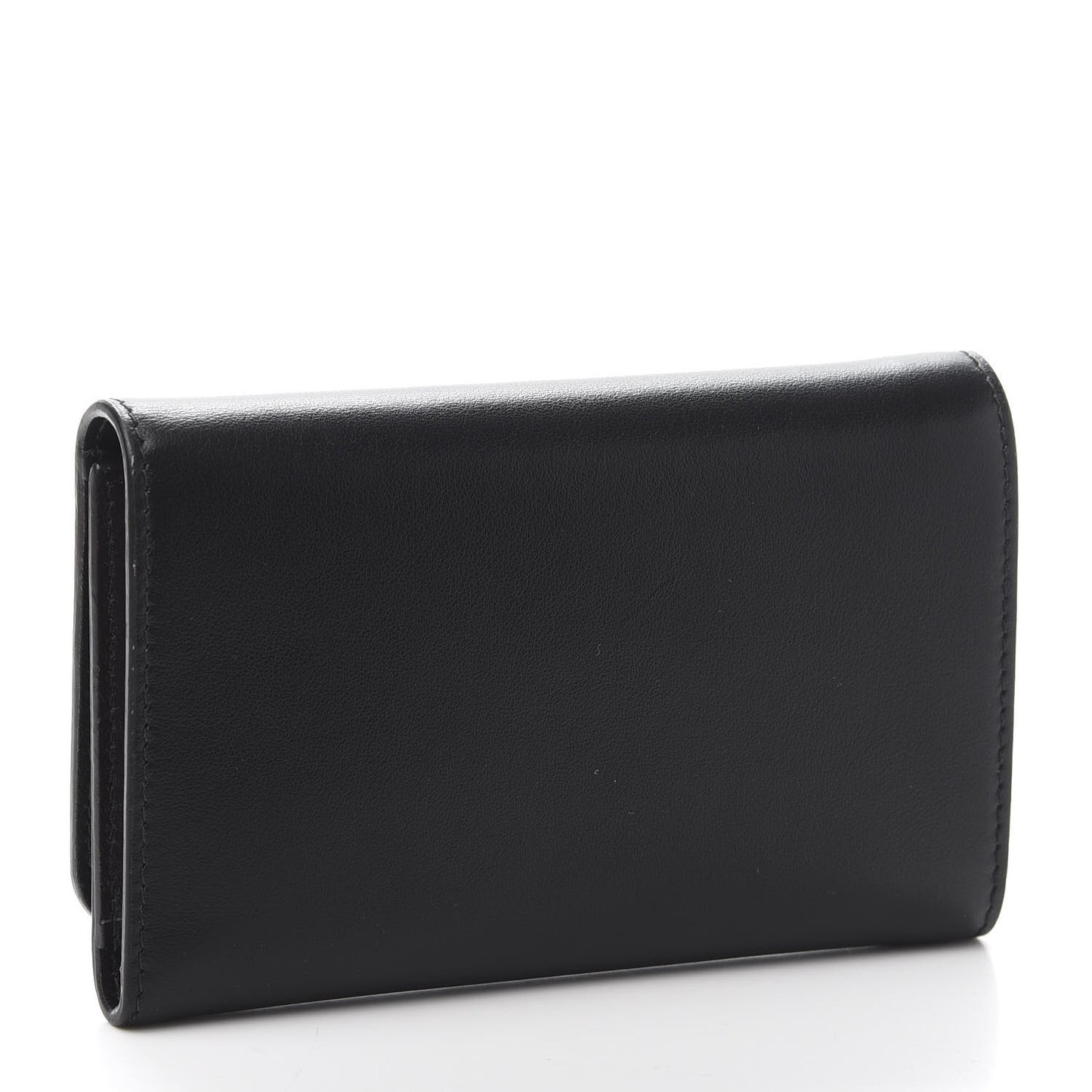 Soft Calf Bow Wallet Black Petalo