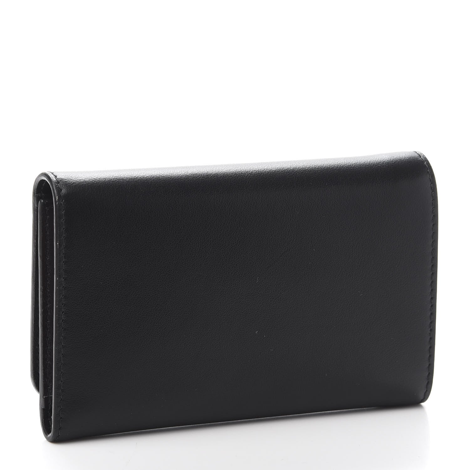 Miu Miu Soft Calf Bow Wallet Black Petalo 3 of 7
