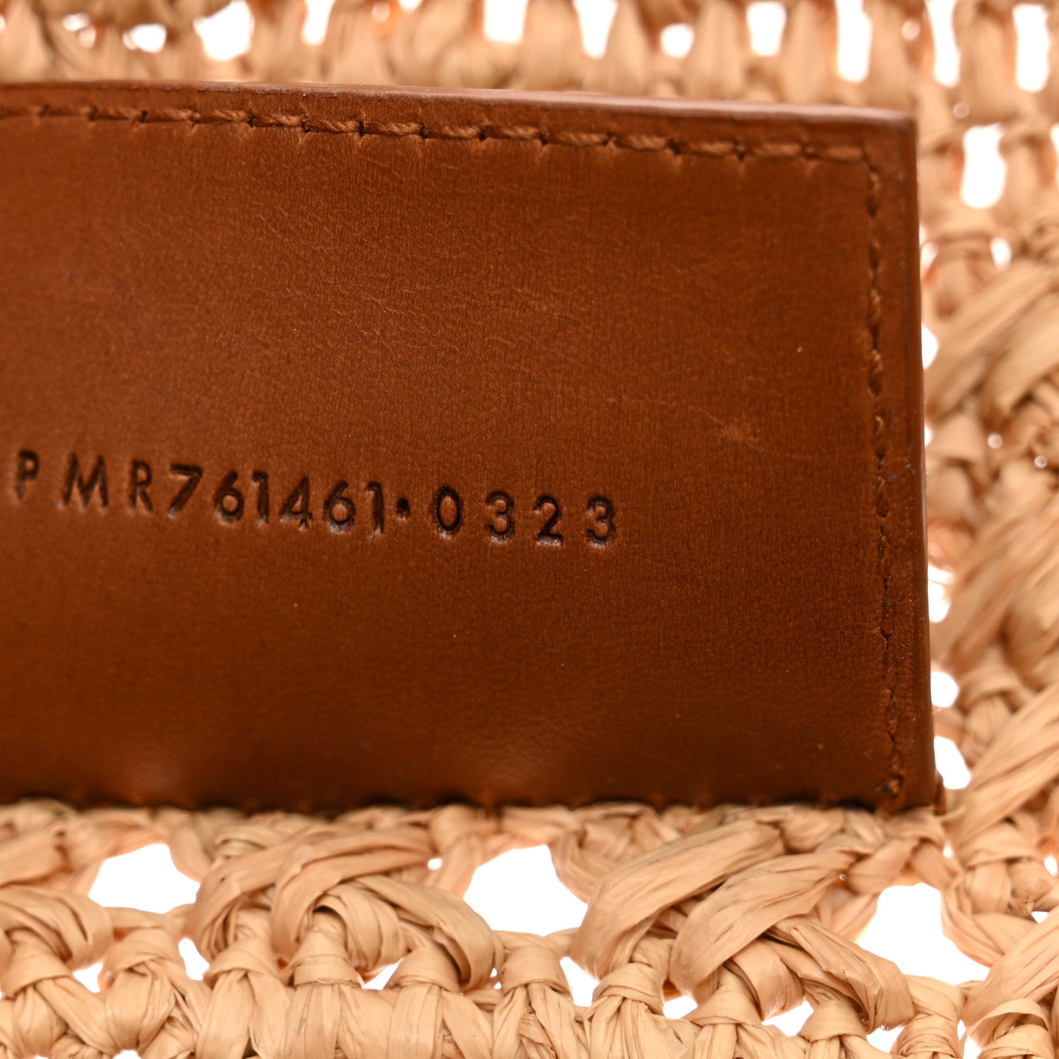 Saint Laurent Raffia Calfskin Small Panier Tote Naturel 7 of 12