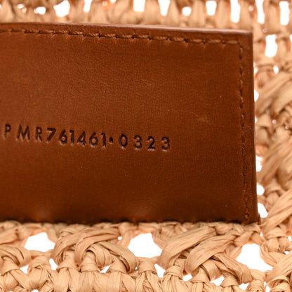 Saint Laurent Raffia Calfskin Small Panier Tote Naturel 7 of 12