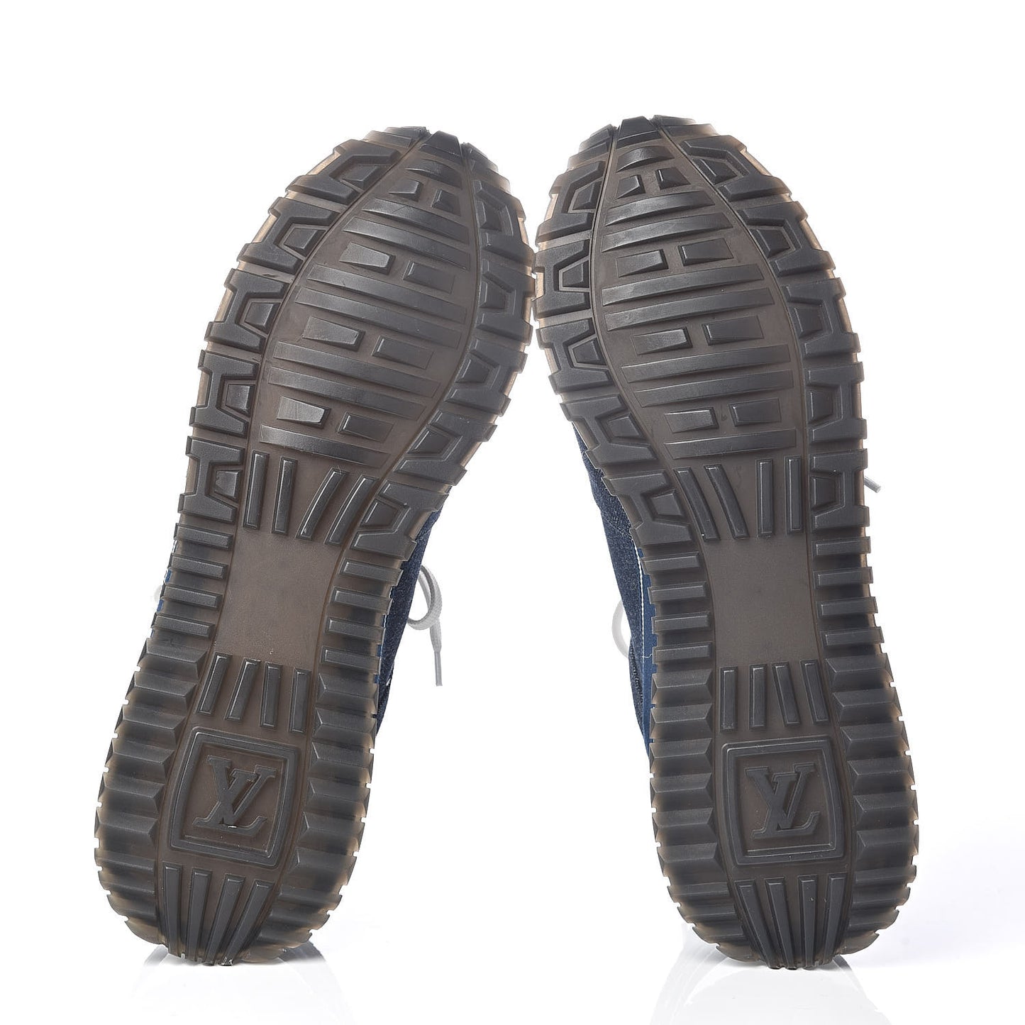 Denim Monogram Run Away Sneakers 38 Blue