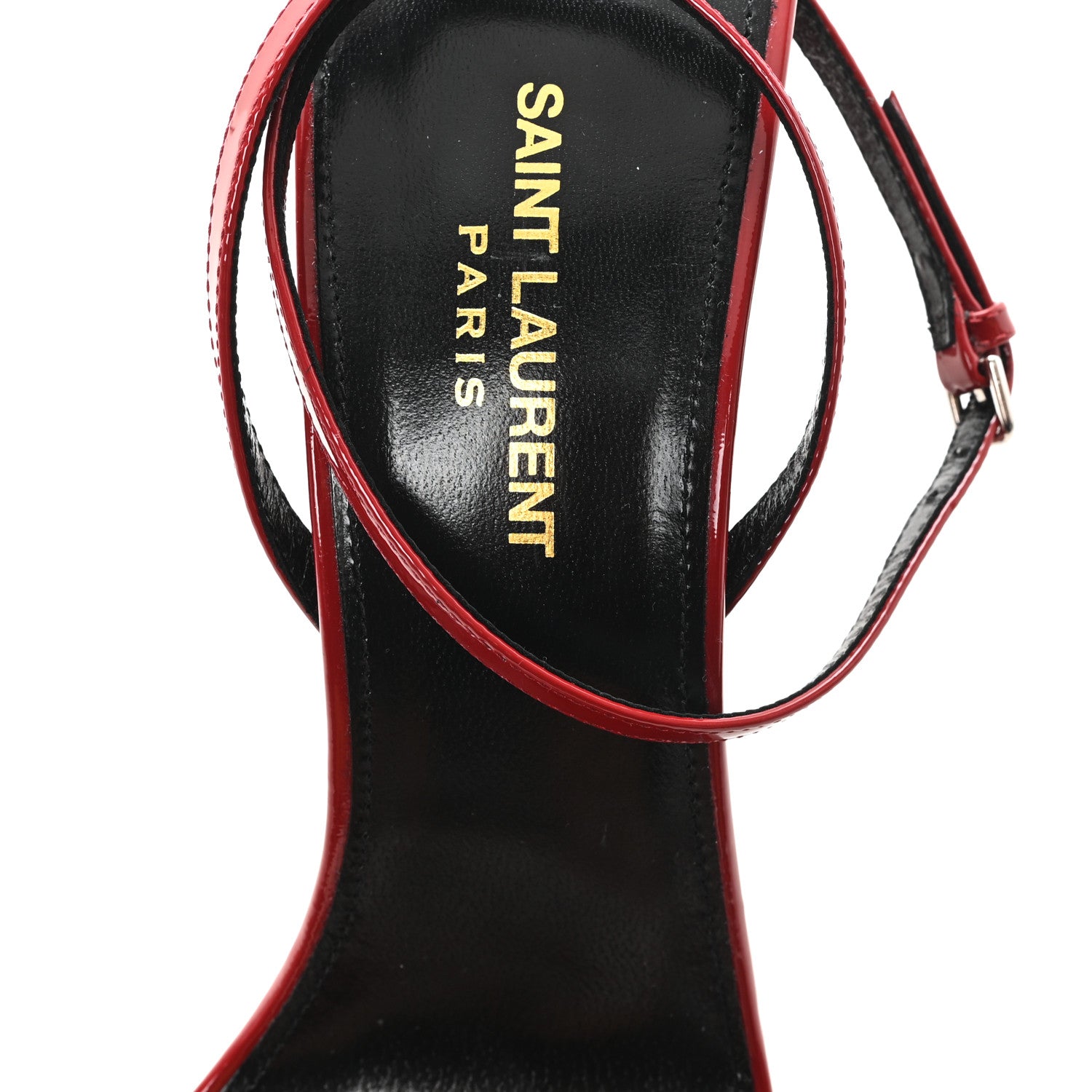 Saint Laurent Vernice Pam 110 Sandals 39 Opyum Red 8 of 8