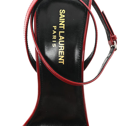 Saint Laurent Vernice Pam 110 Sandals 39 Opyum Red 8 of 8