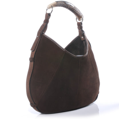 Saint Laurent Suede Mombasa Brown 3 of 7