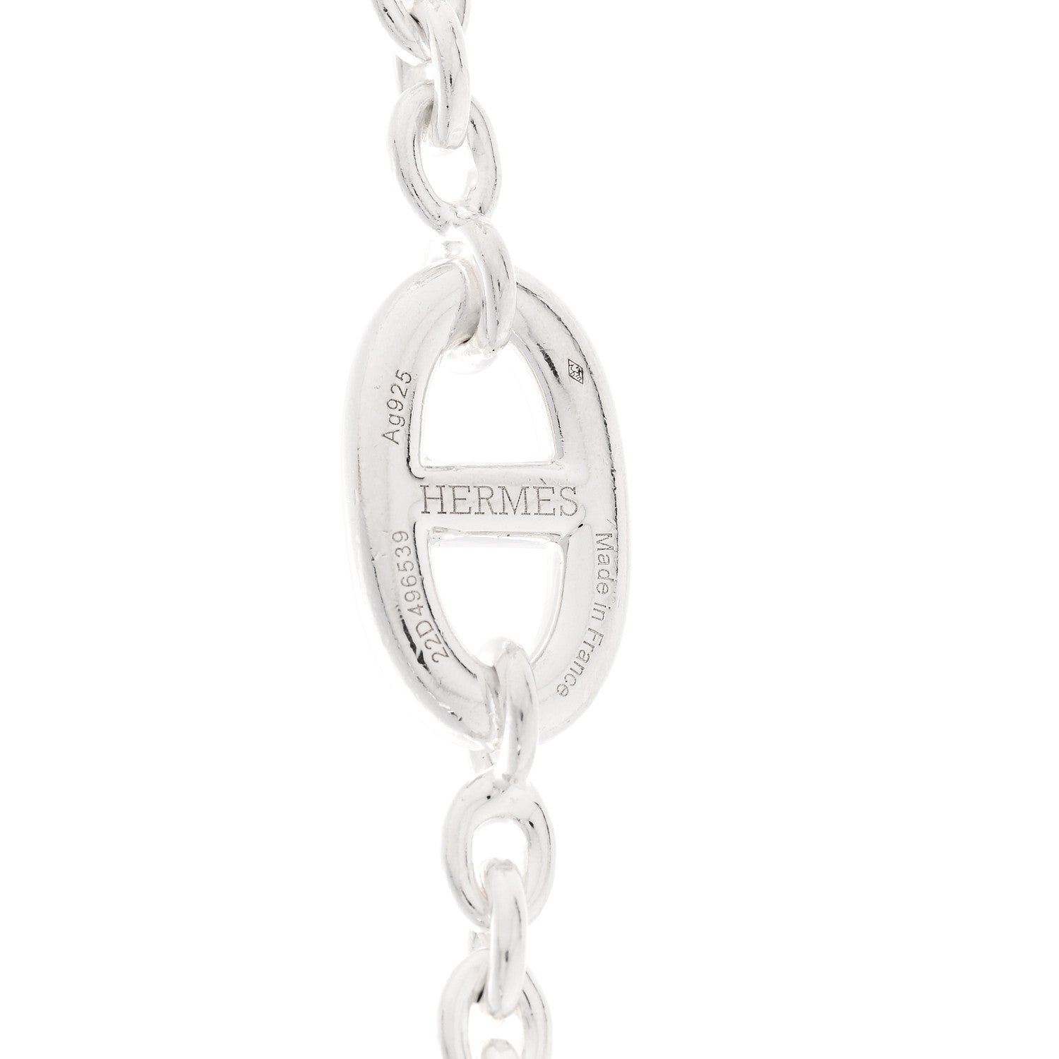 Hermes Sterling Silver Farandole Necklace 160 4 of 6