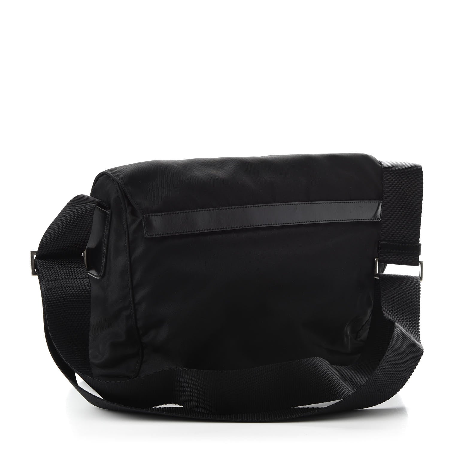 Prada Nylon Vela Messenger Bag Black 3 of 10