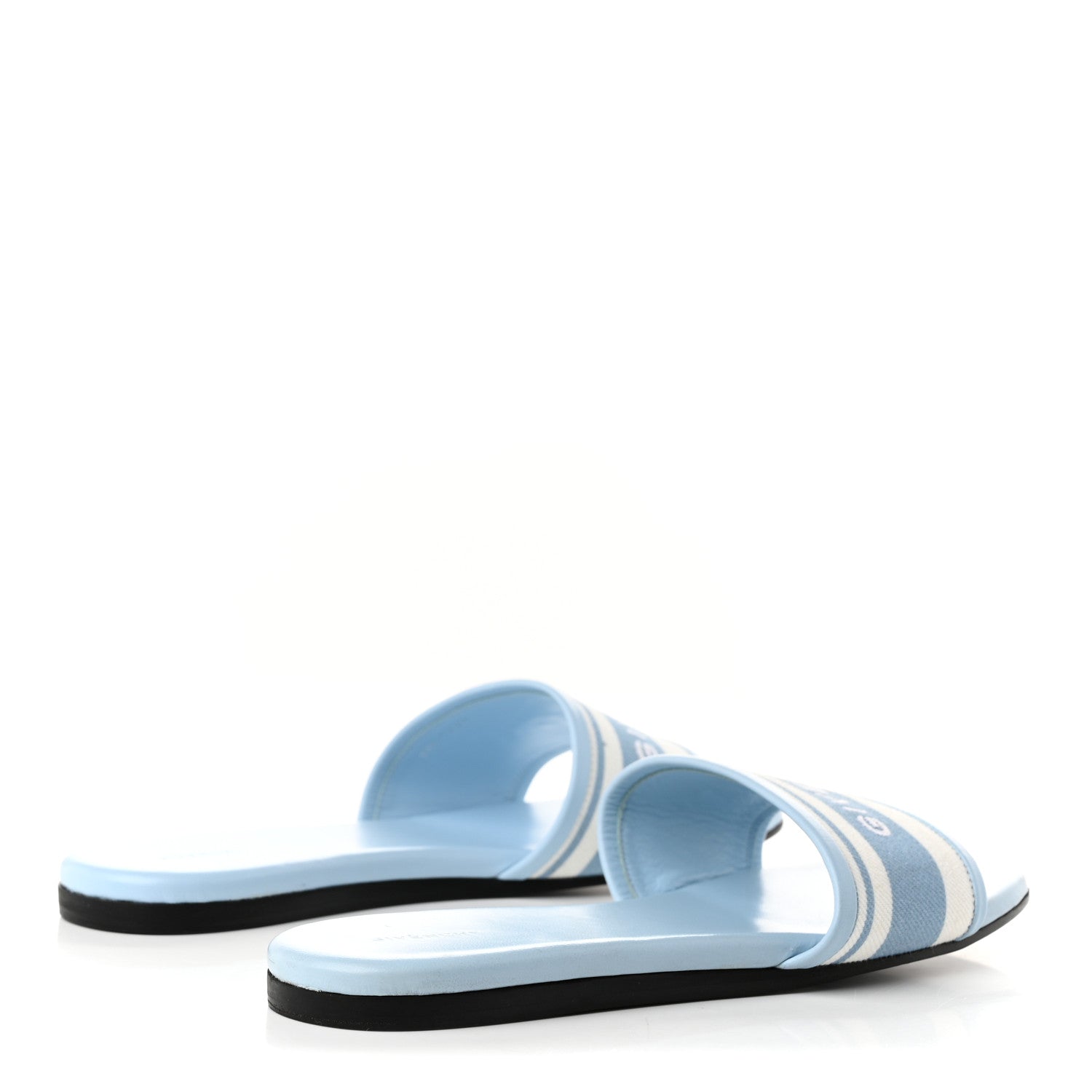 Givenchy Canvas 4G Logo Mule Sandals 37 Blue 4 of 9