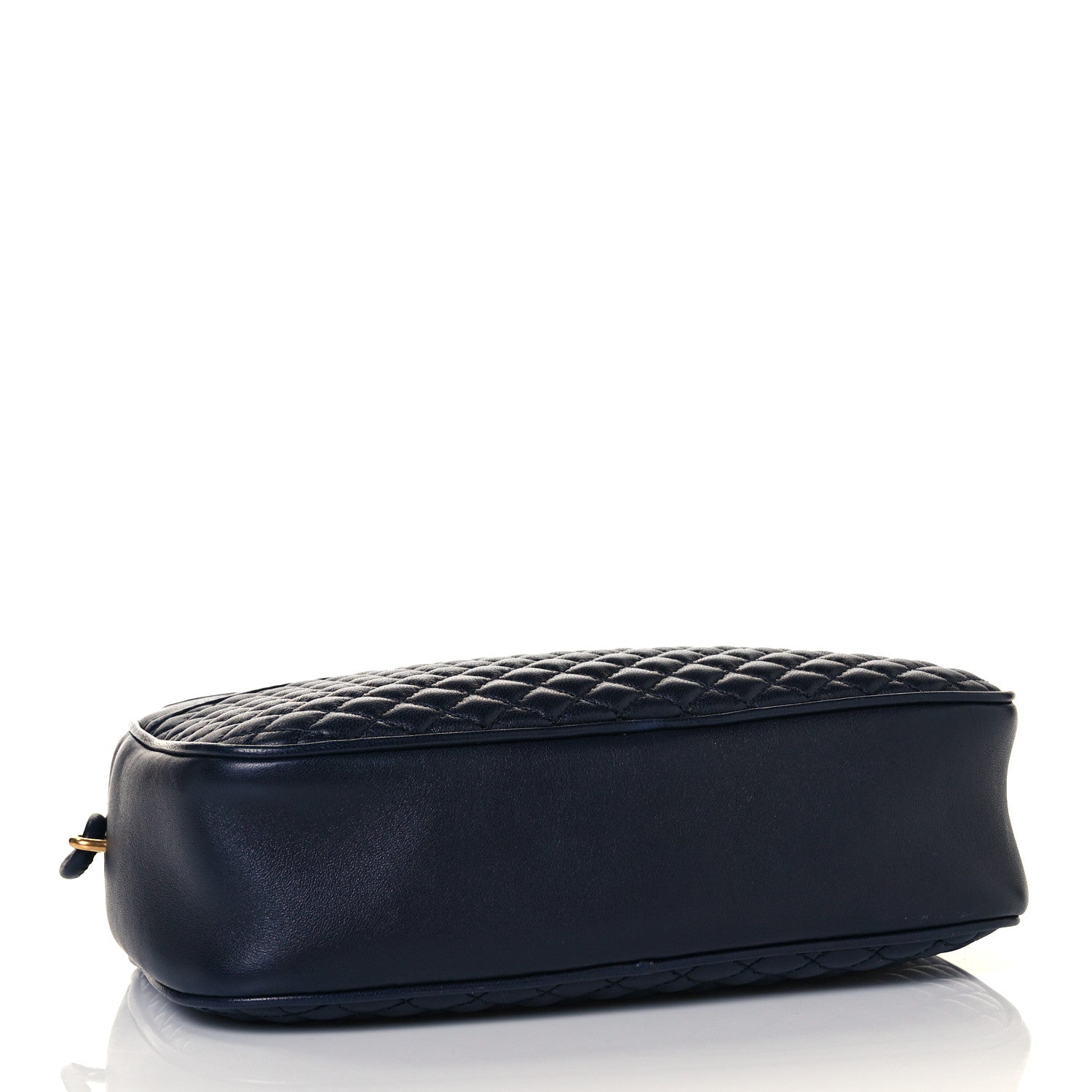 Saint Laurent Lambskin Quilted Victoire Camera Bag Deep Marine 4 of 8