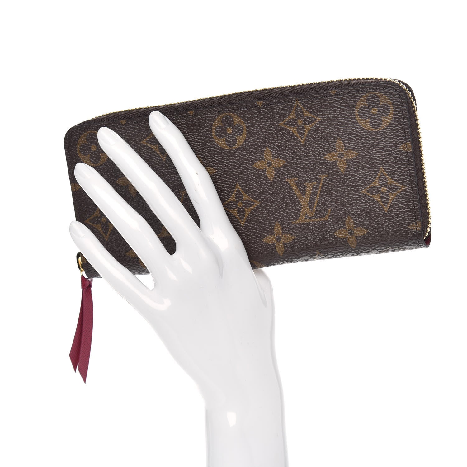 Louis Vuitton Monogram Clemence Wallet Fuchsia 2 of 7