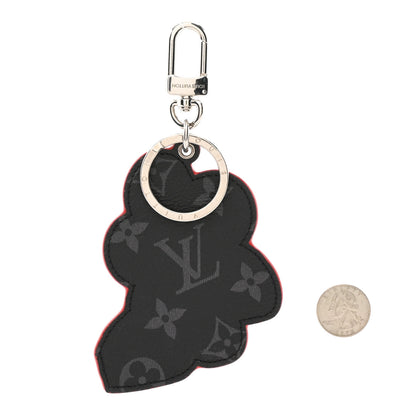 Louis Vuitton Monogram Eclipse Sporty Car Vivienne Bag Charm Key Holder Multicolor 2 of 5
