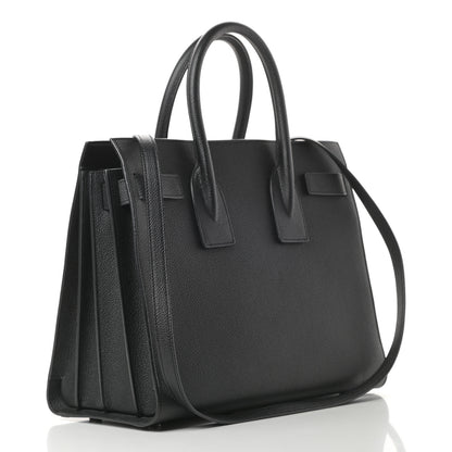 Saint Laurent Grained Calfskin Small Sac De Jour Black 3 of 11