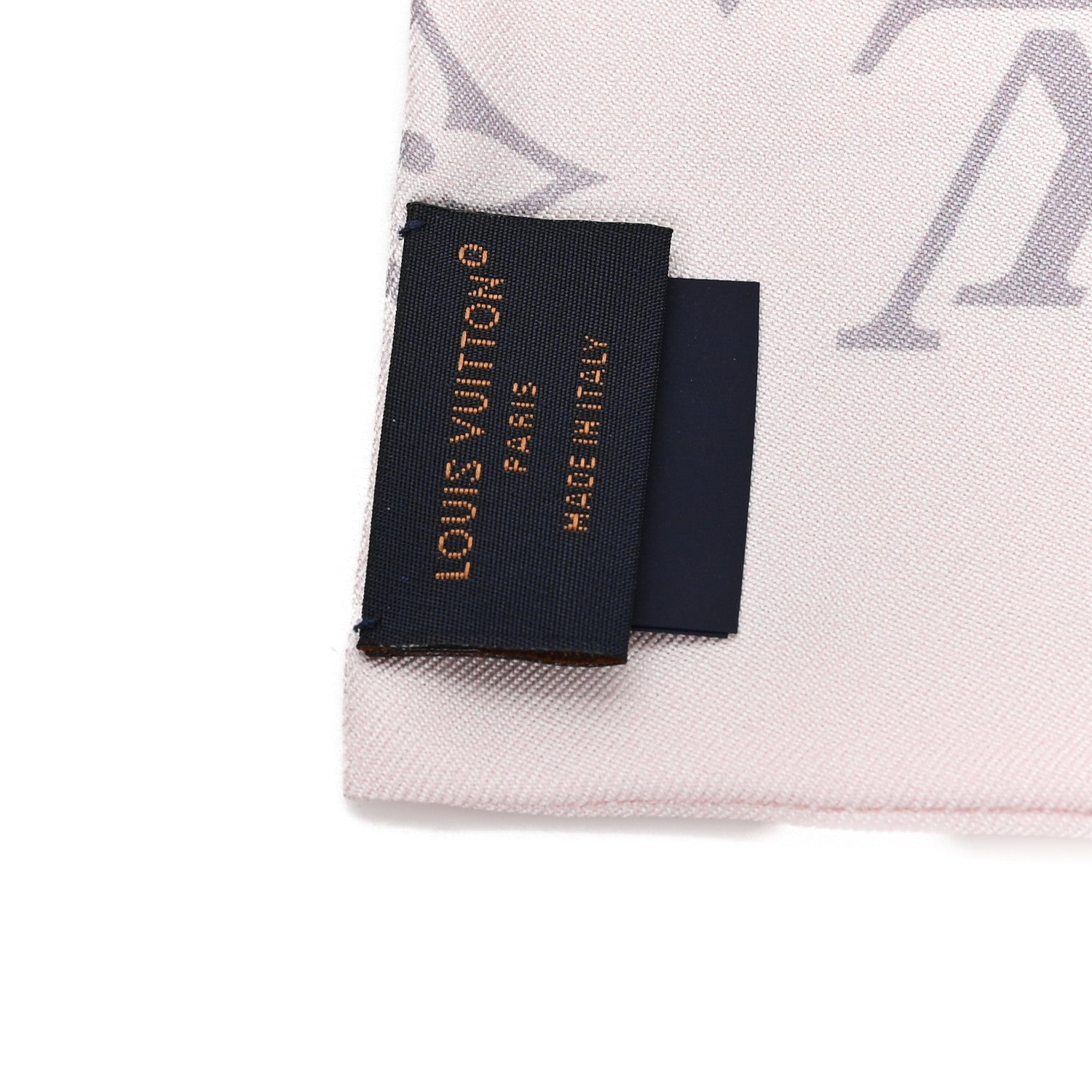 Louis Vuitton Silk Monogram Confidential Bandeau Light Pink Porcelain Rose Beige Ebony 3 of 3