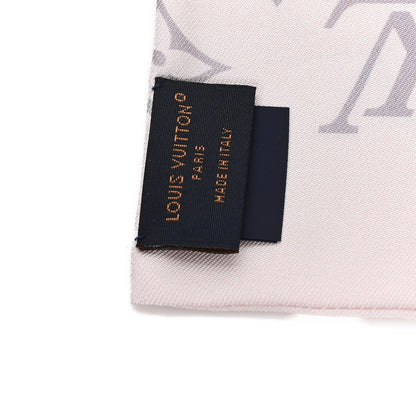 Louis Vuitton Silk Monogram Confidential Bandeau Light Pink Porcelain Rose Beige Ebony 3 of 3