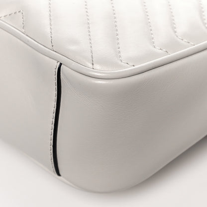 Gucci Calfskin Matelasse Small GG Marmont Shoulder Bag White 13 of 13