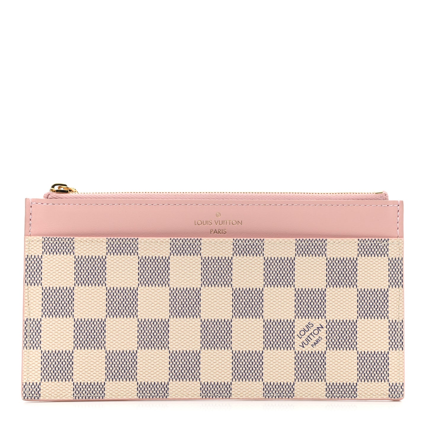 Damier Azur Slim Purse Rose Ballerine