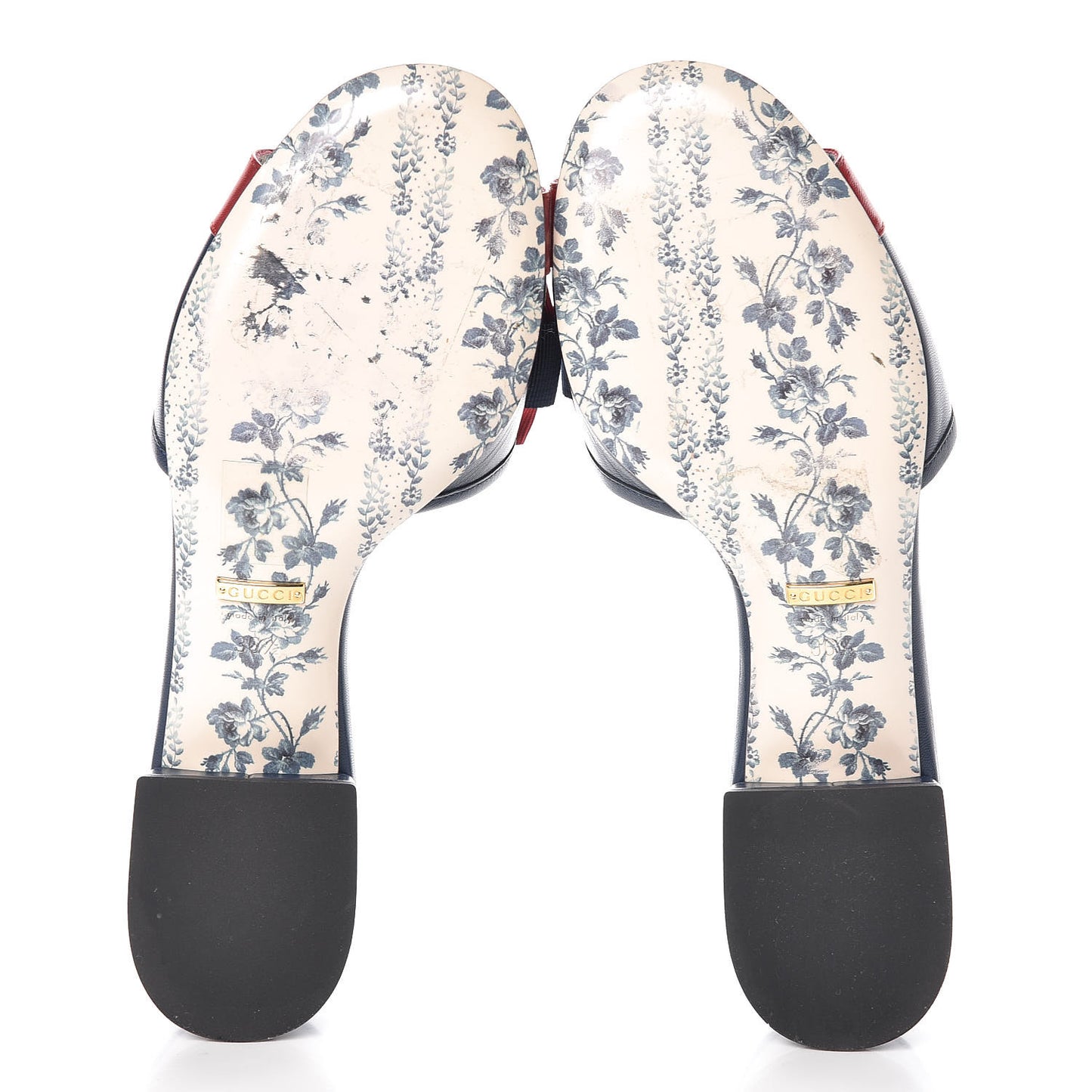 Malaga Kid Sackville Web Bow Slide Sandals 36.5 Navy