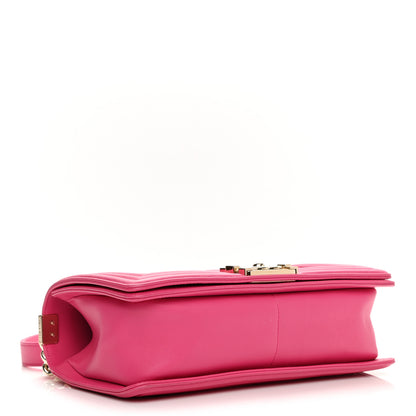 Chanel Calfskin Quilted Medium Boy Flap Fuchsia 4 of 10