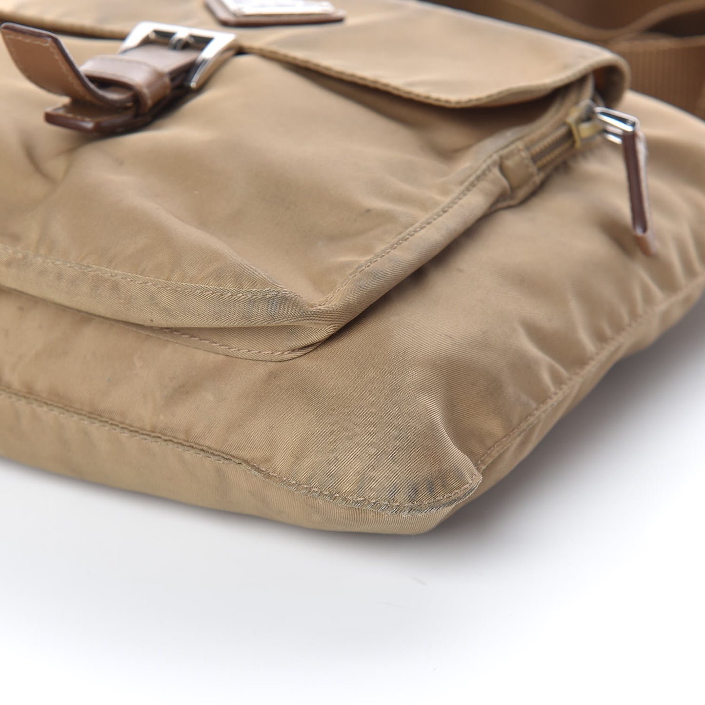 Nylon Vela Sling Messenger Bag Cammello