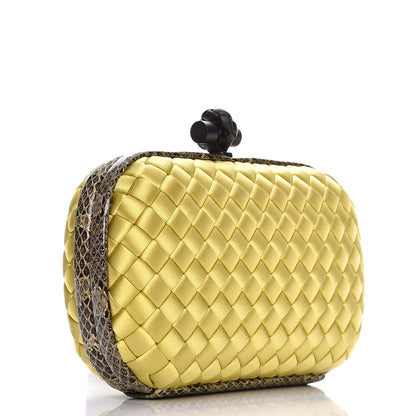 Bottega Veneta Satin Intreccio Impero Ayers Knot Clutch Duchesse 3 of 7