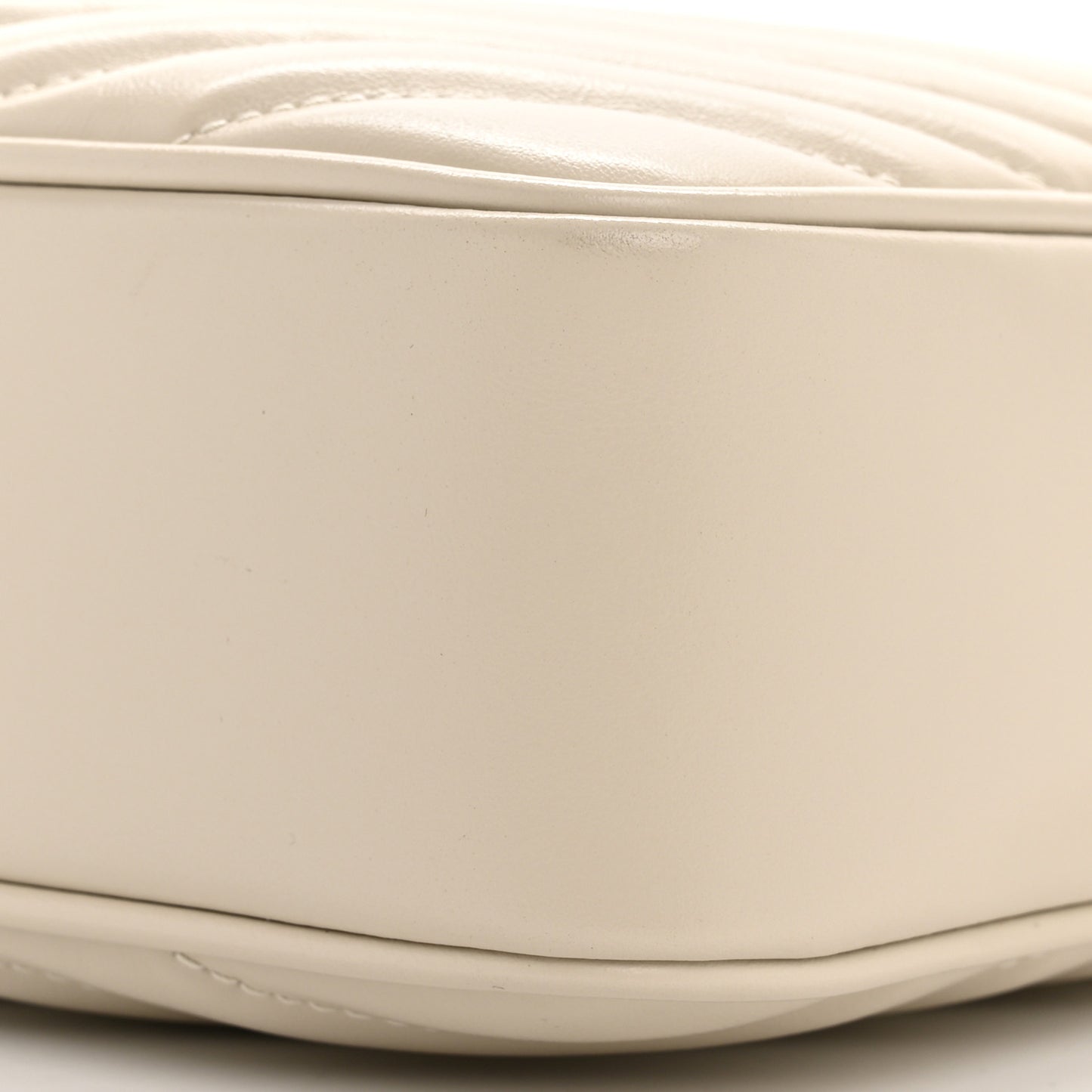 Calfskin Matelasse Monogram Lou Camera Bag Crema Soft