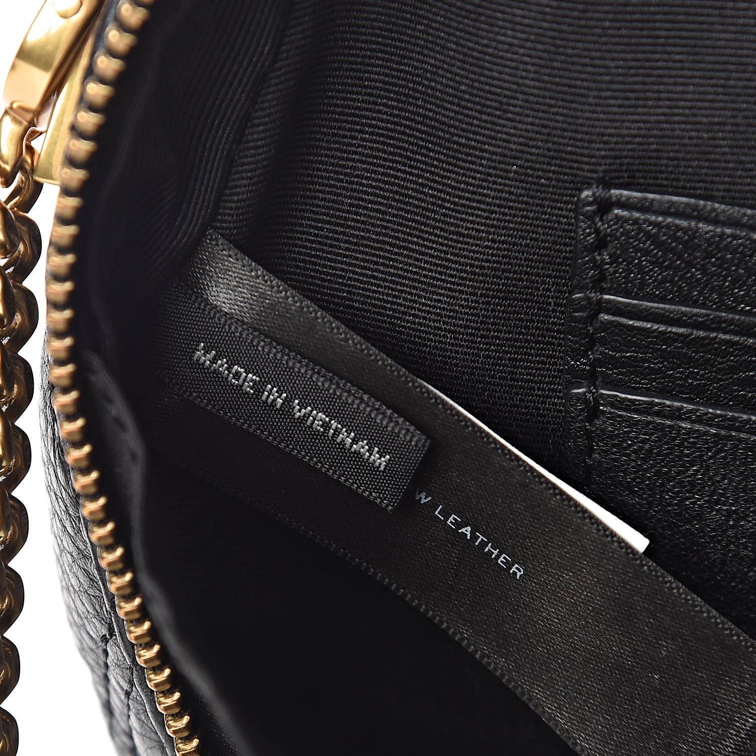 Marc Jacobs Grained Calfskin Quilted The Status Round Crossbody Black 7 of 11