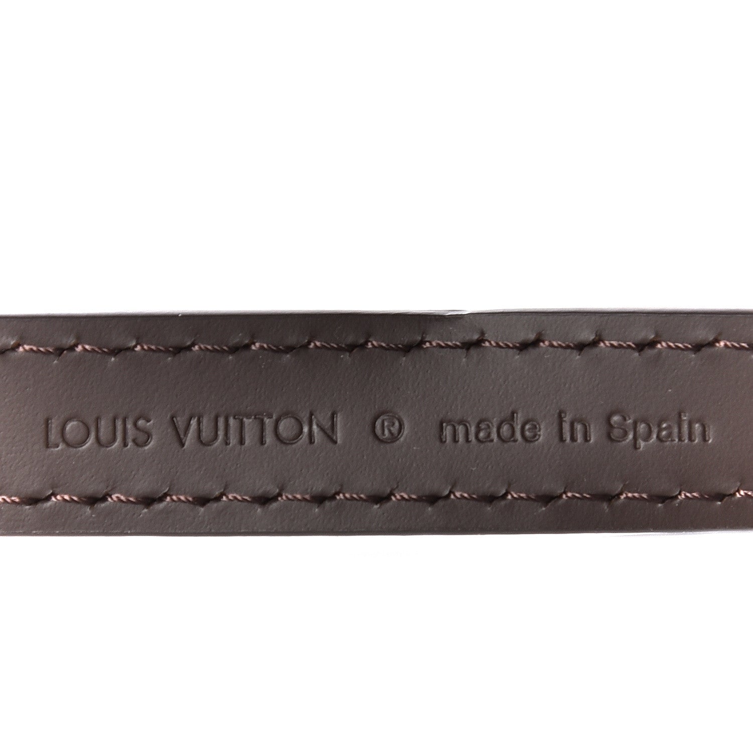 Louis Vuitton Calfskin 16mm Adjustable Shoulder Strap Brown 5 of 7
