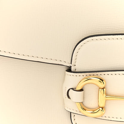 Gucci Azalea Calfskin Horsebit 1955 Shoulder Bag Mystic White 8 of 12