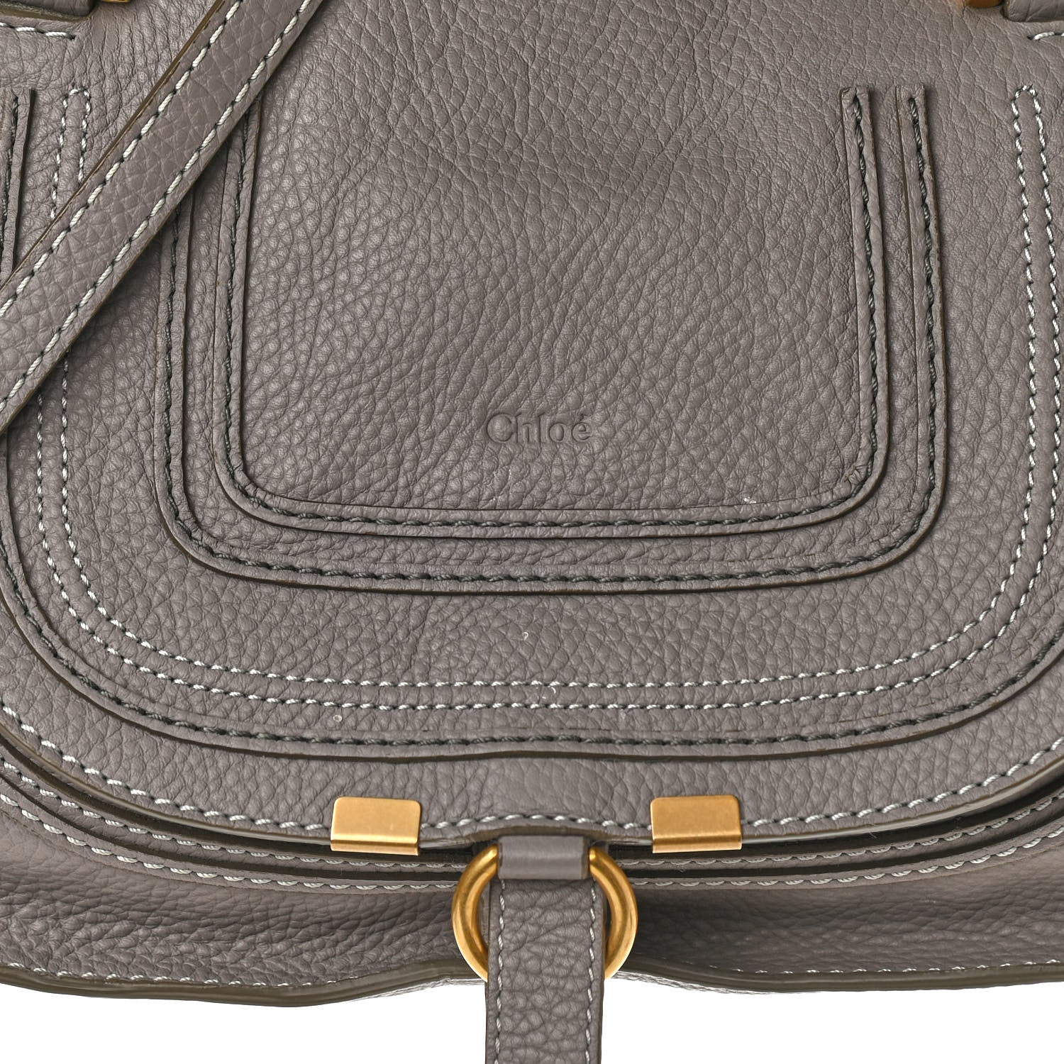 Chloe Calfskin Small Marcie Satchel Cashmere Grey 9 of 15