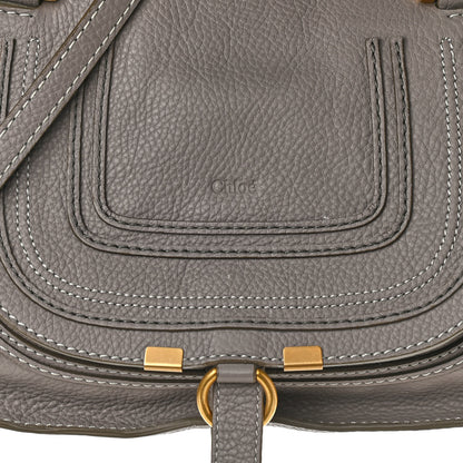 Chloe Calfskin Small Marcie Satchel Cashmere Grey 9 of 15