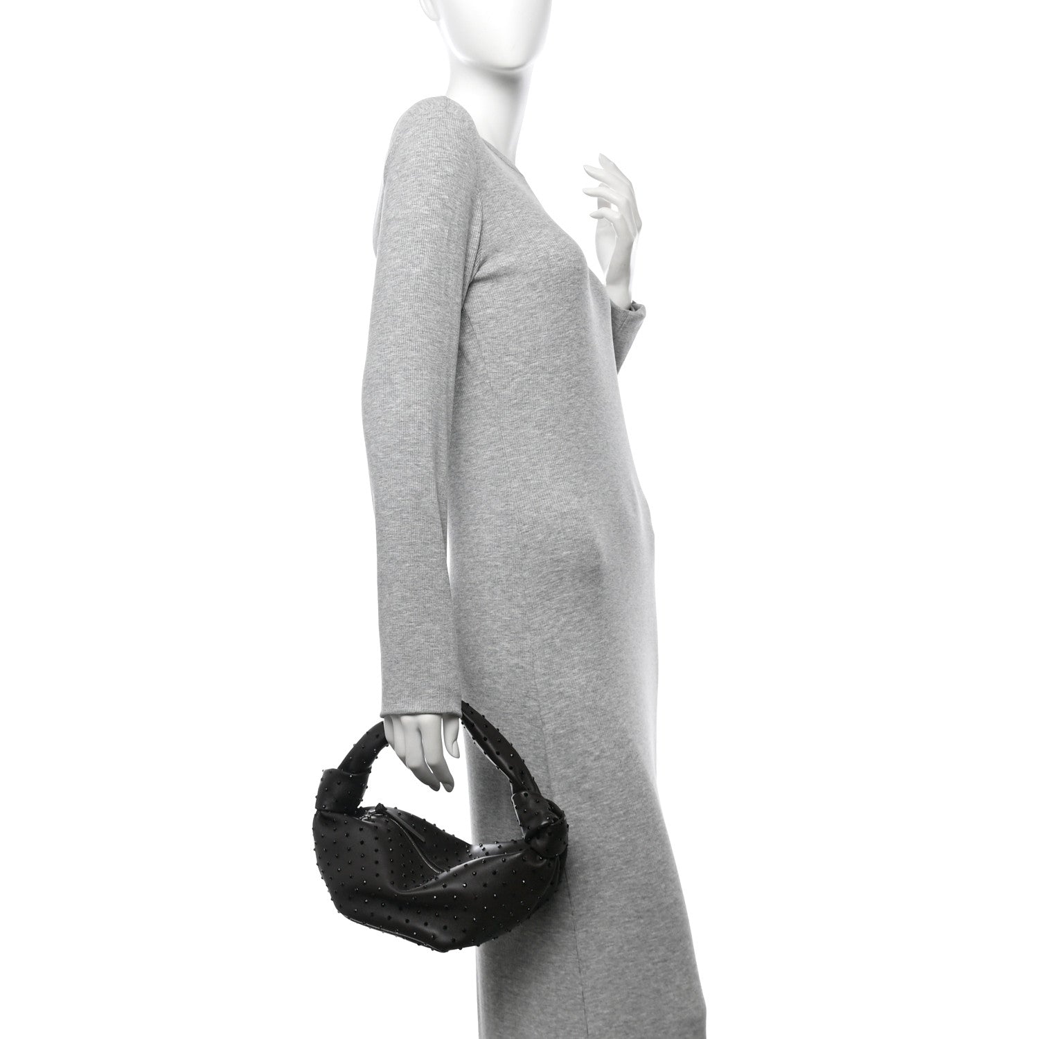 Bottega Veneta Nappa Strass Mini Double Knot Bag Fondant 2 of 9