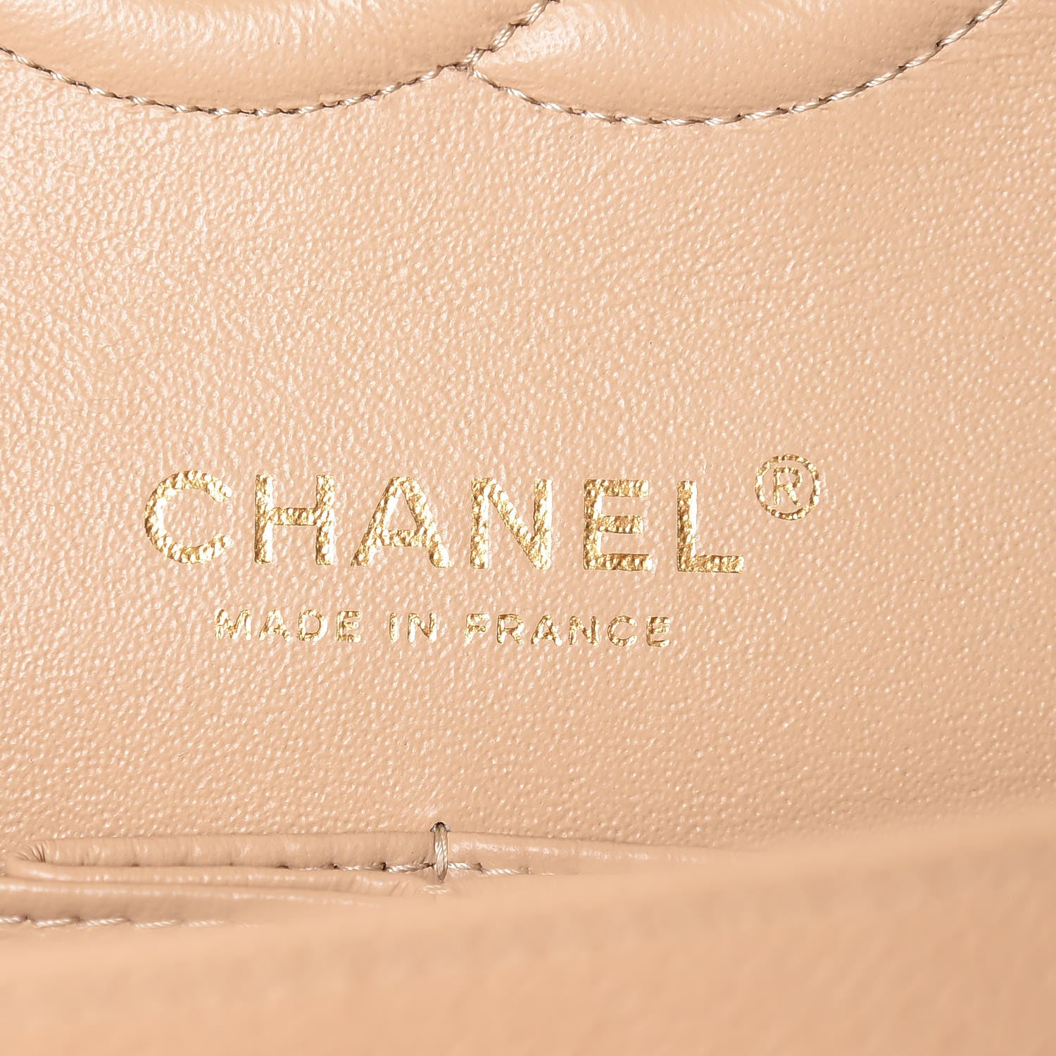 Chanel Caviar Quilted Medium Double Flap Beige Clair 8 of 9