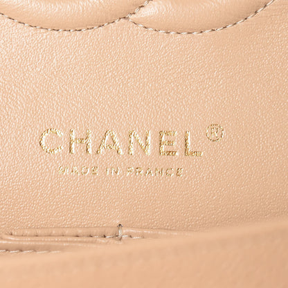 Chanel Caviar Quilted Medium Double Flap Beige Clair 8 of 9