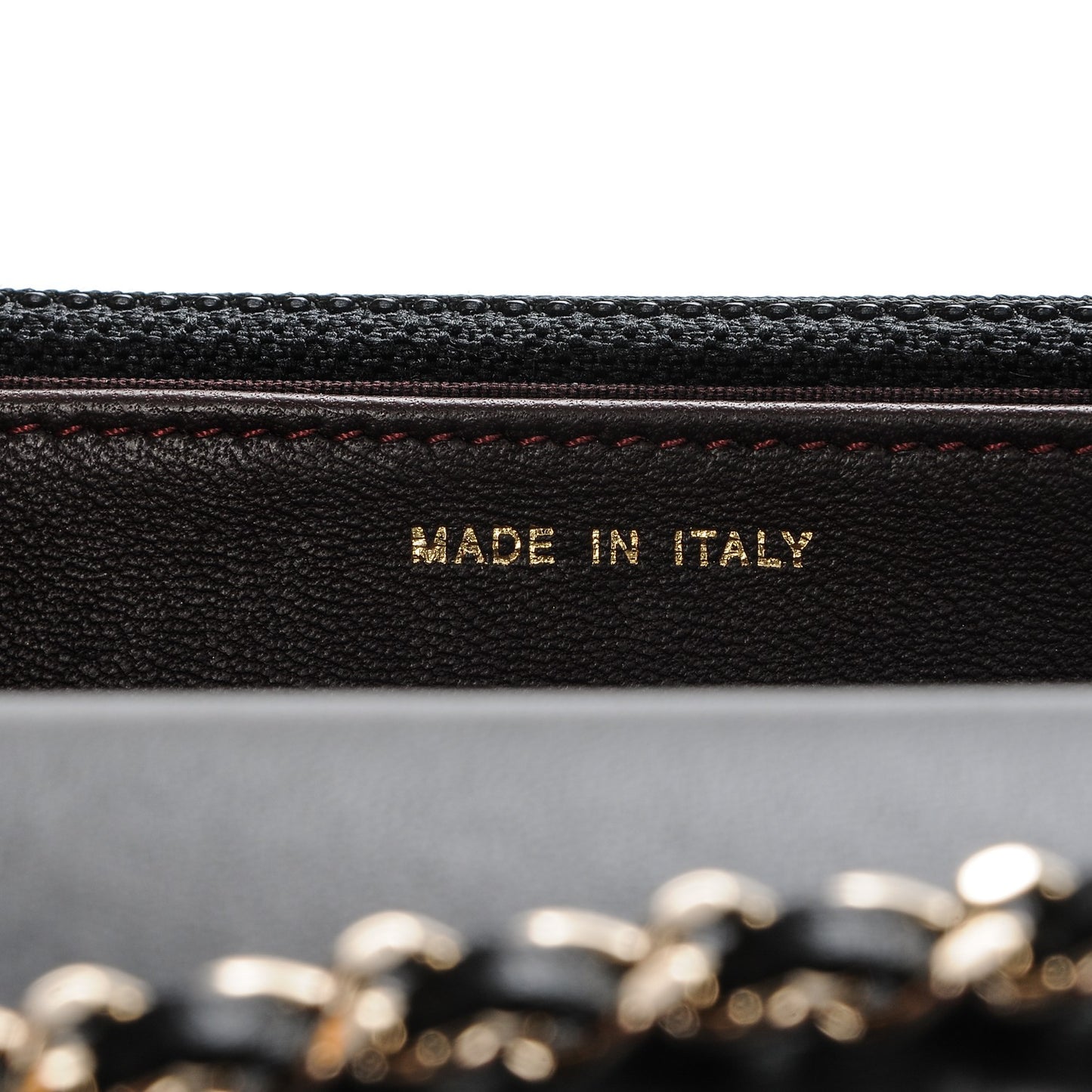 Lambskin Quilted Trendy CC Wallet On Chain WOC Black