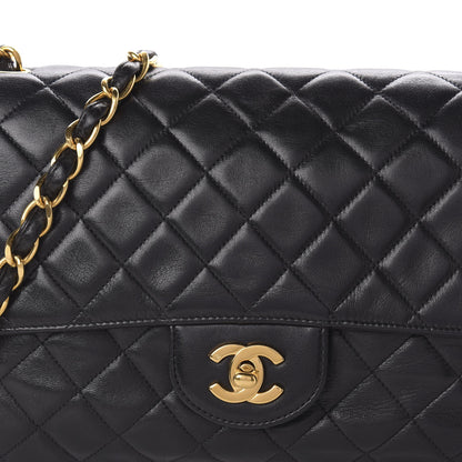 Chanel Lambskin Quilted Medium Single Flap Black 10 of 12