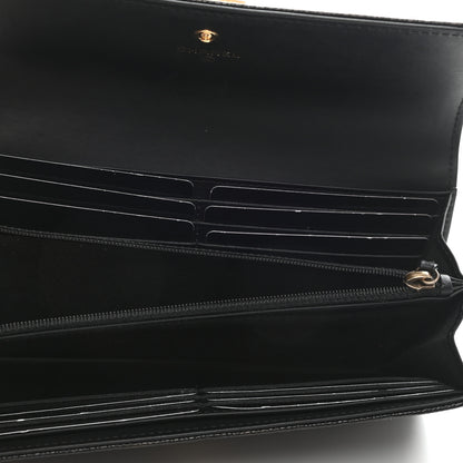 Chanel Caviar Quilted Large Boy Gusset Flap Wallet Black 5 of 9