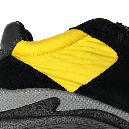 Balenciaga Nylon Suede Mens Triple S 2.0 Sneakers 45 Black Jaune Gris 13 of 13
