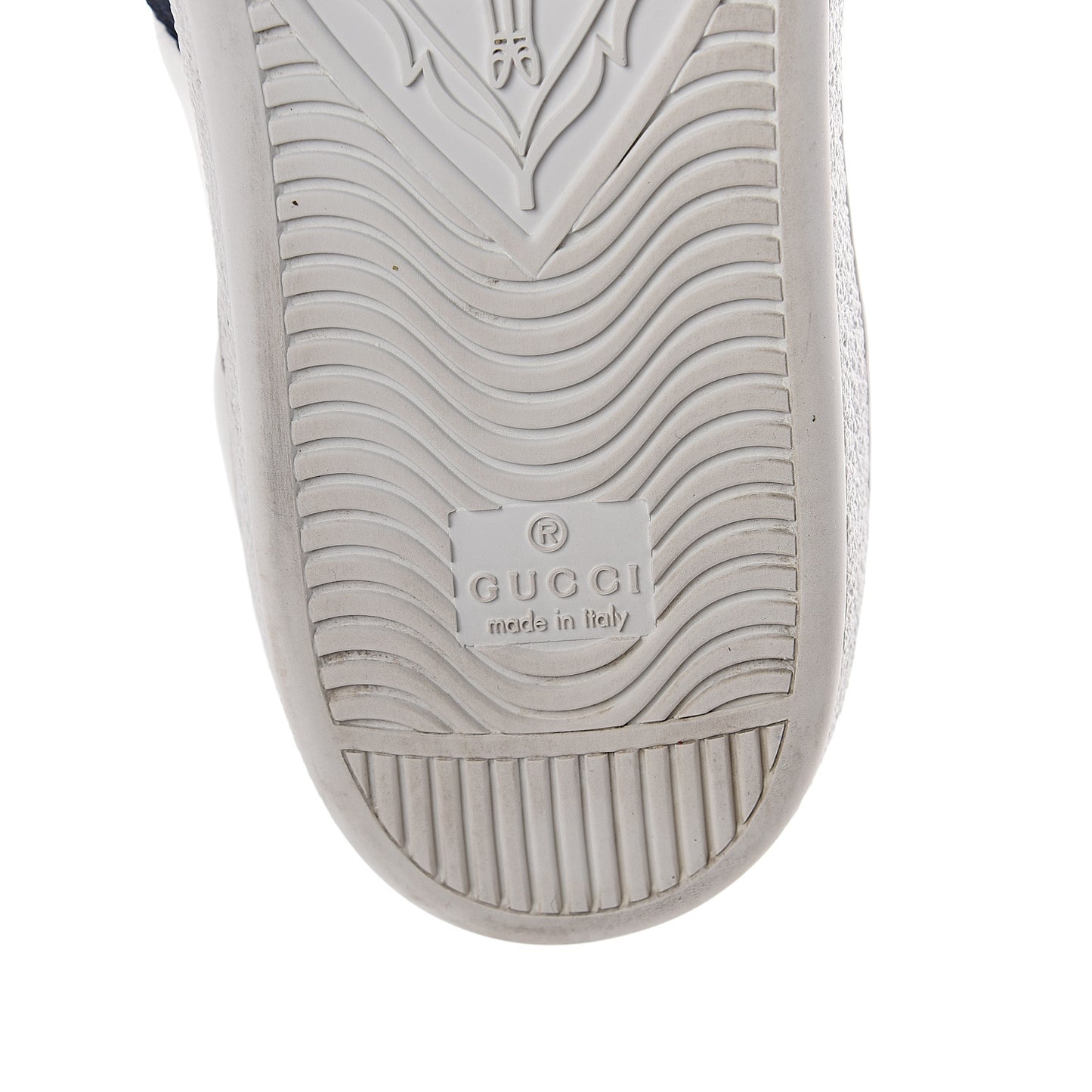 Calfskin Crystal Web LOVED Embroidered Womens Ace Sneakers 40 White