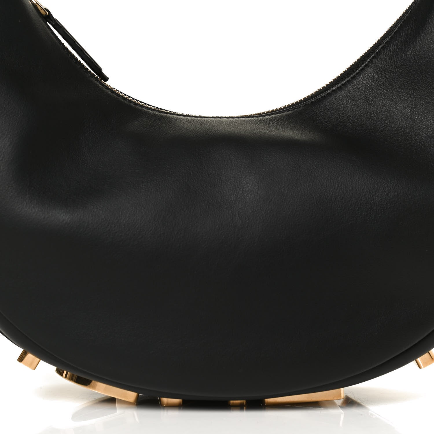 Fendi Vitello Grace Matte Small Fendigraphy Hobo Bag Black 9 of 15