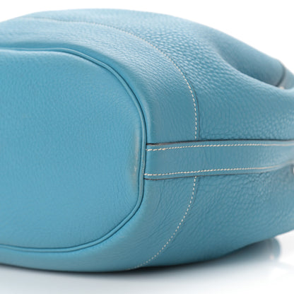 Hermes Taurillon Clemence Market 28 Blue Jean 9 of 11