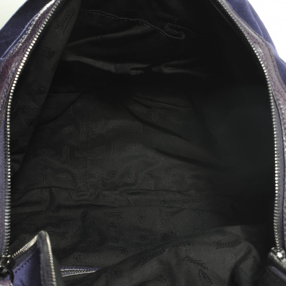 Suede Icon Bit Shoulder Bag Purple