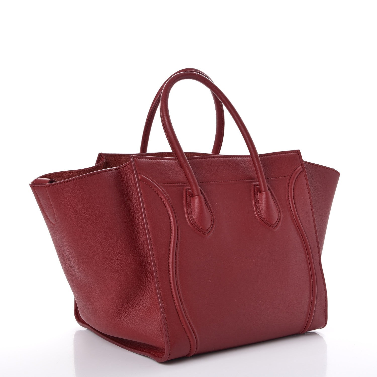 Celine Supple Calfskin Medium Phantom Luggage Red 3 of 14
