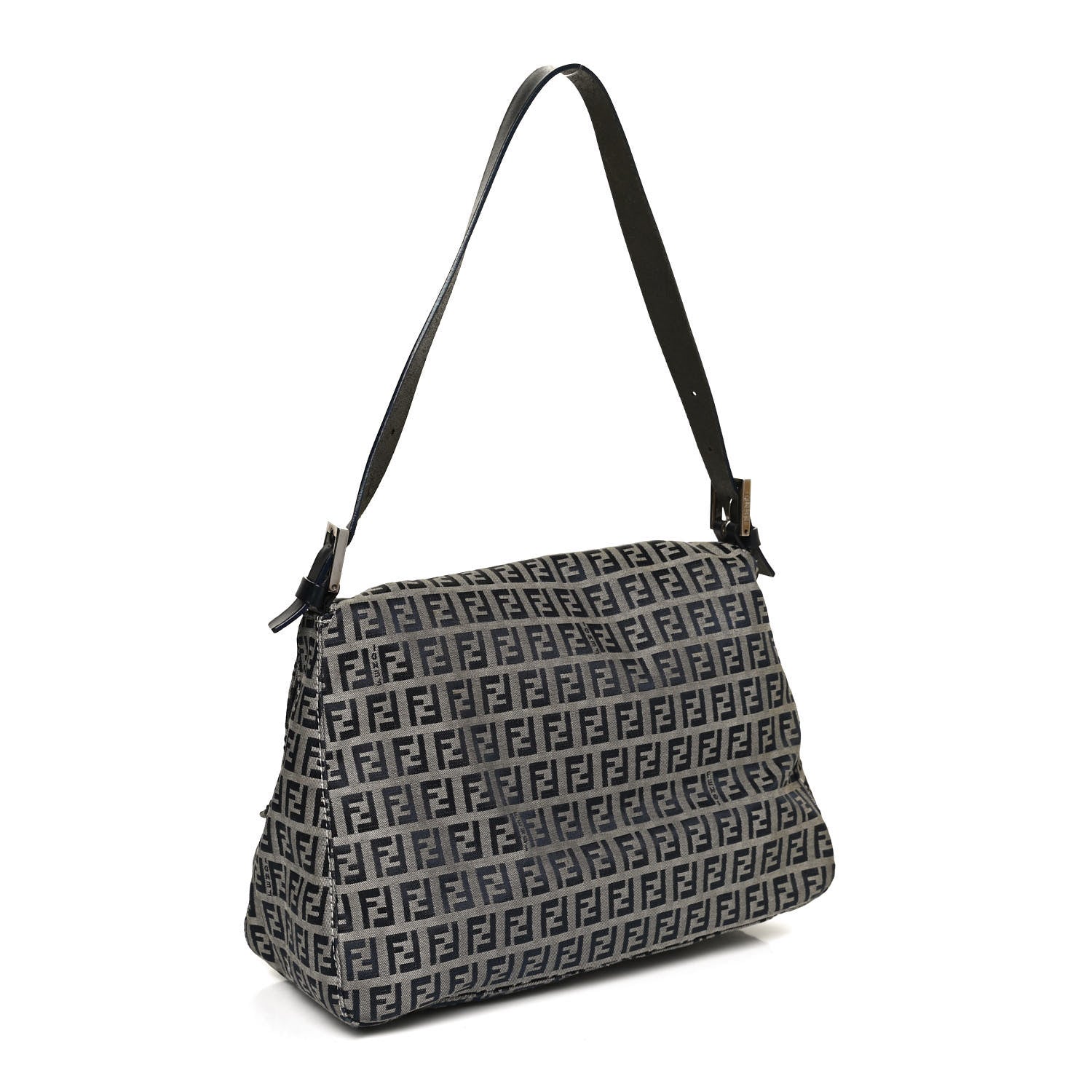 Fendi Zucchino Mama Baguette Navy 2 of 11