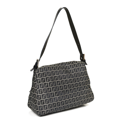 Fendi Zucchino Mama Baguette Navy 2 of 11