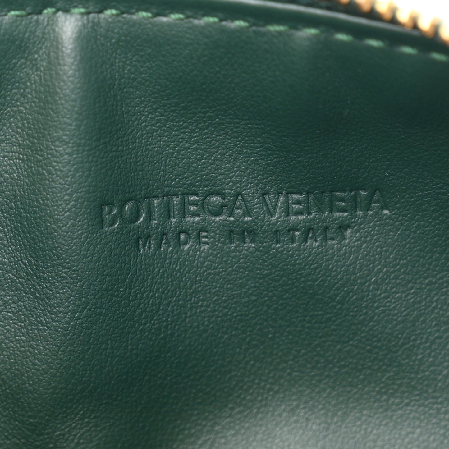 Calfskin Intrecciato Mini Wallace Emerald Green